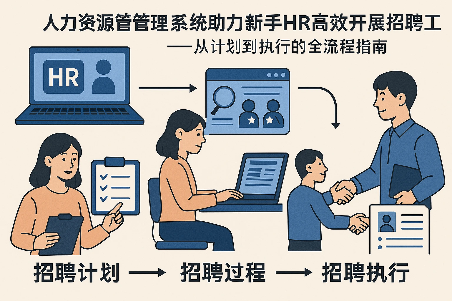 人力资源管理系统助力新手HR高效开展招聘工作——从计划到执行的全流程指南