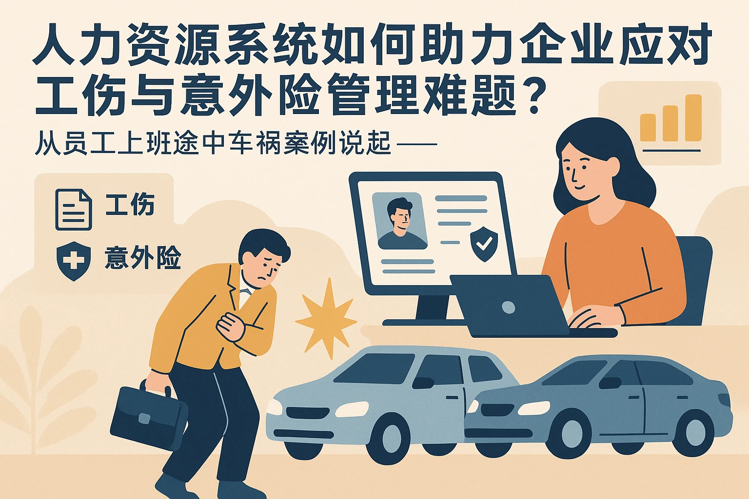 人力资源系统如何助力企业应对工伤与意外险管理难题？——从员工上班途中车祸案例说起