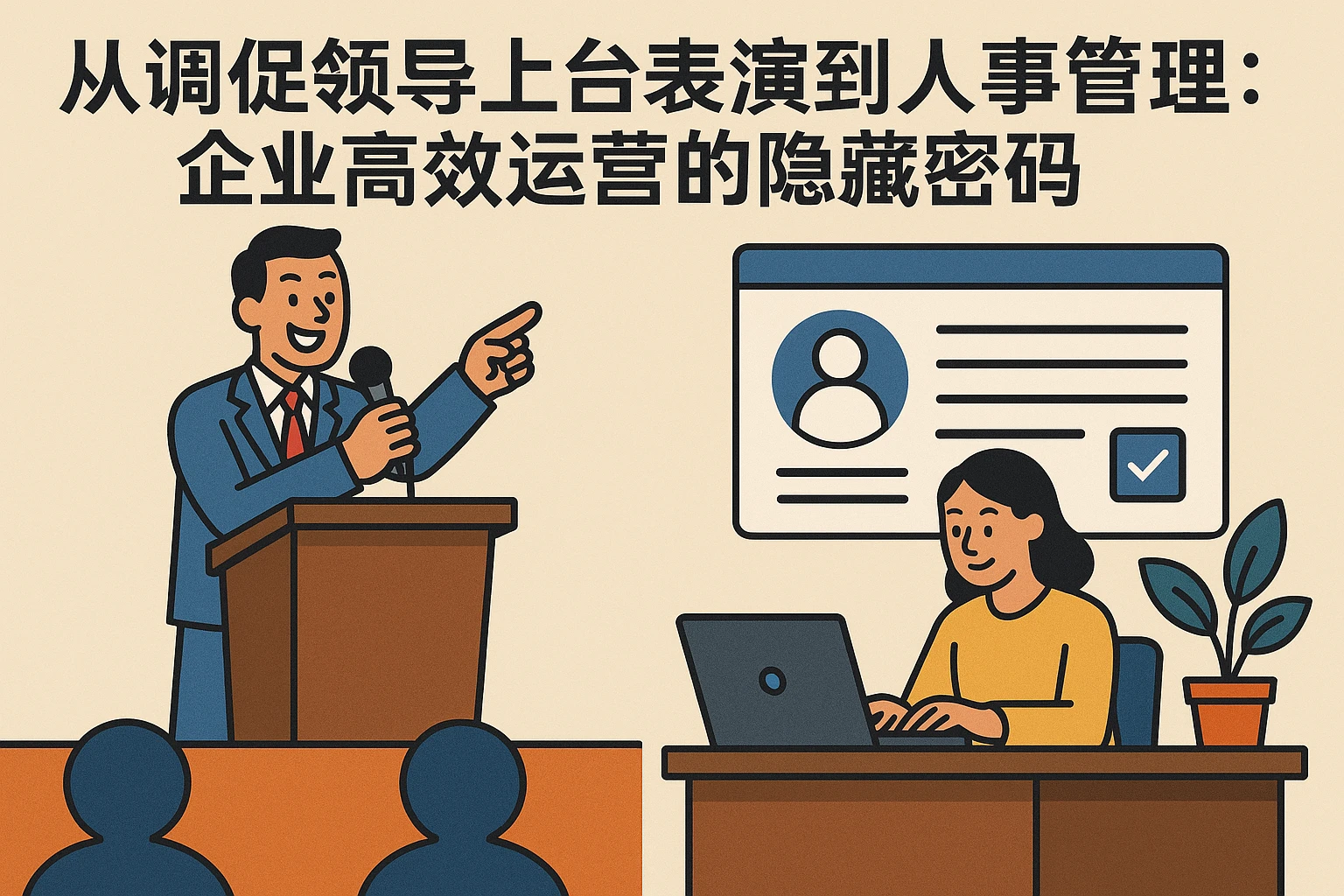 从调侃领导上台表演到人事管理系统：企业高效运营的隐藏密码