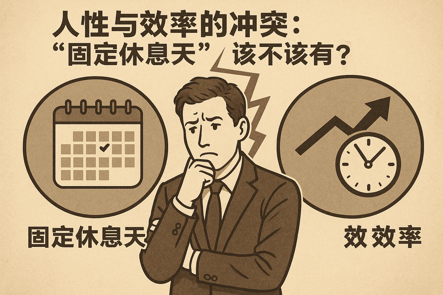 2. 人性与效率的冲突：“固定休息天”该不该有？