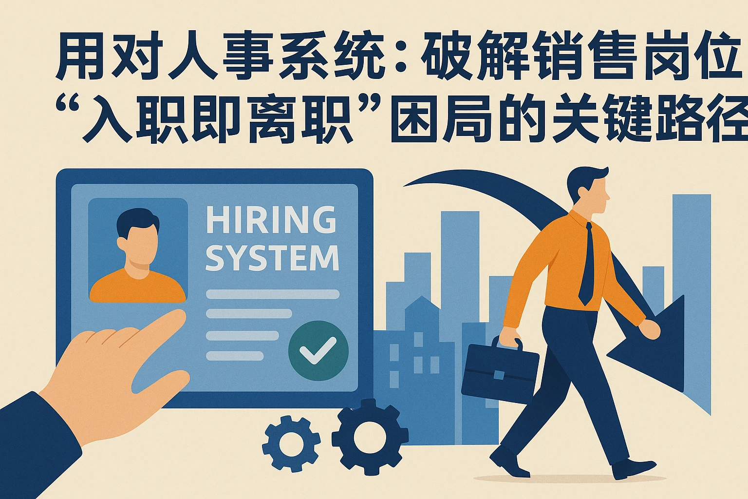 用对人事系统：破解销售岗位“入职即离职”困局的关键路径