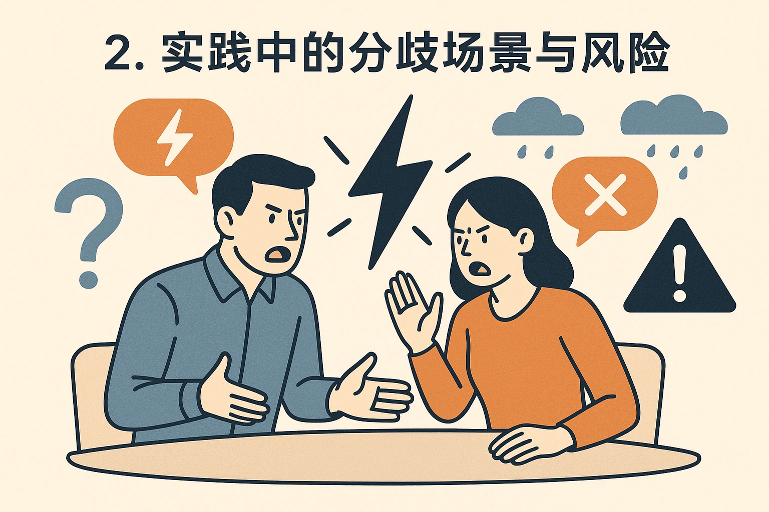 2. 实践中的分歧场景与风险