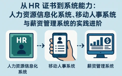 从HR证书到系统能力：人力资源信息化系统、移动人事系统与薪资管理系统的实践进阶