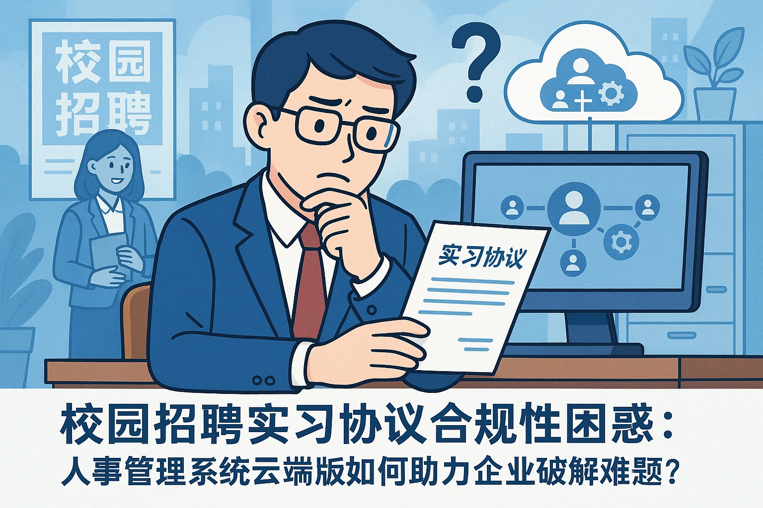 校园招聘实习协议合规性困惑：人事管理系统云端版如何助力企业破解难题？