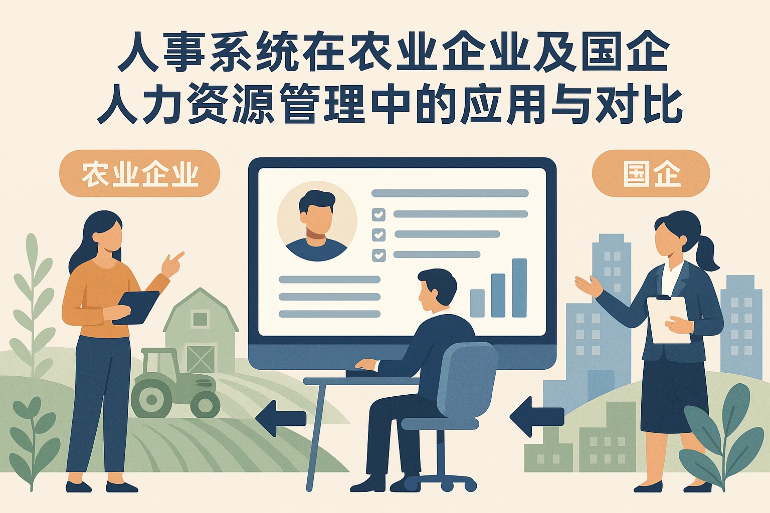 人事系统在农业企业及国企人力资源管理中的应用与对比
