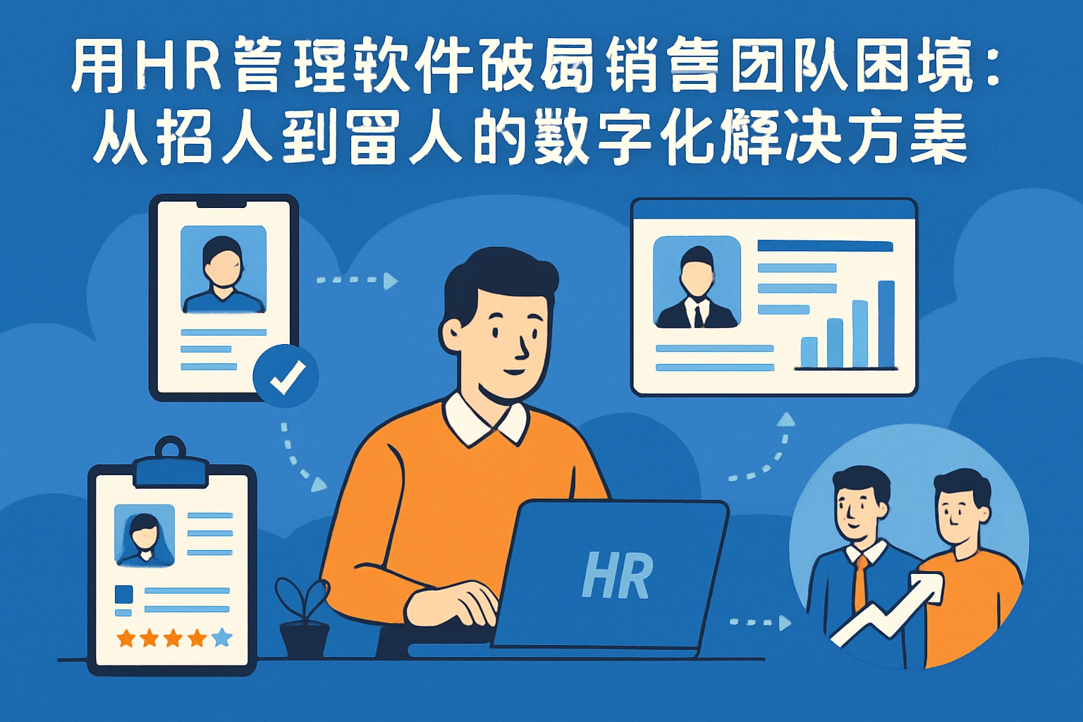 用HR管理软件破局销售团队困境：从招人到留人的数字化解决方案