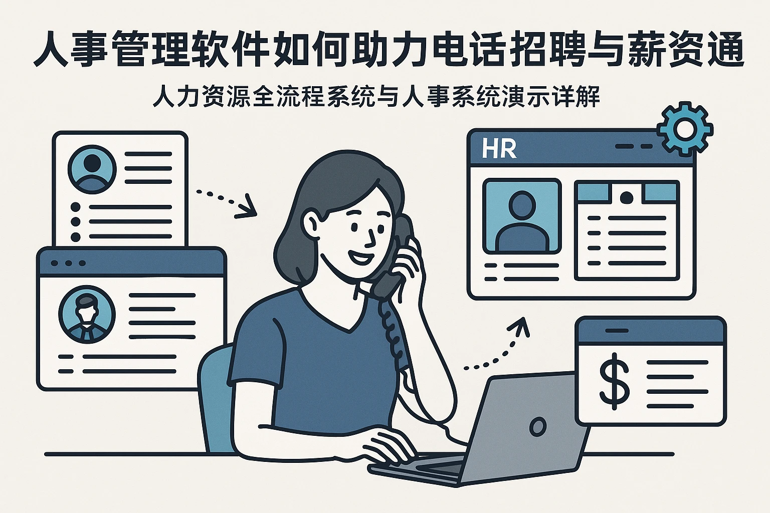 人事管理软件如何助力电话招聘与薪资沟通——人力资源全流程系统与人事系统演示详解