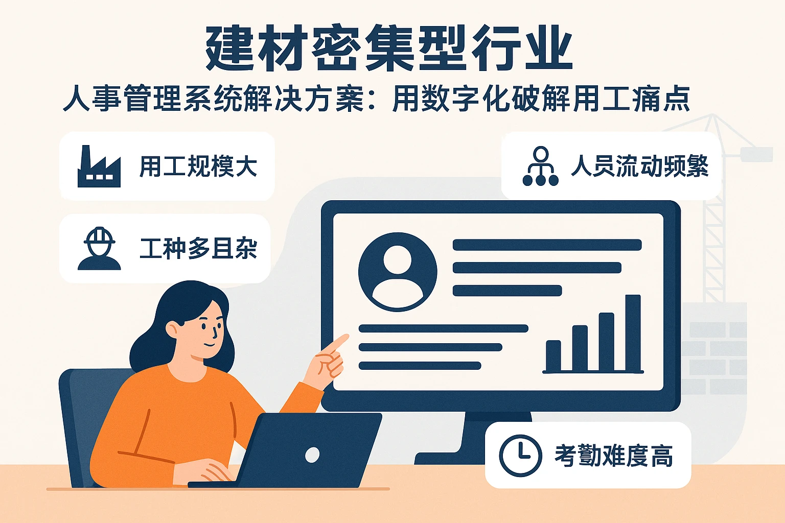 建材密集型行业人事管理系统解决方案：用数字化破解用工痛点