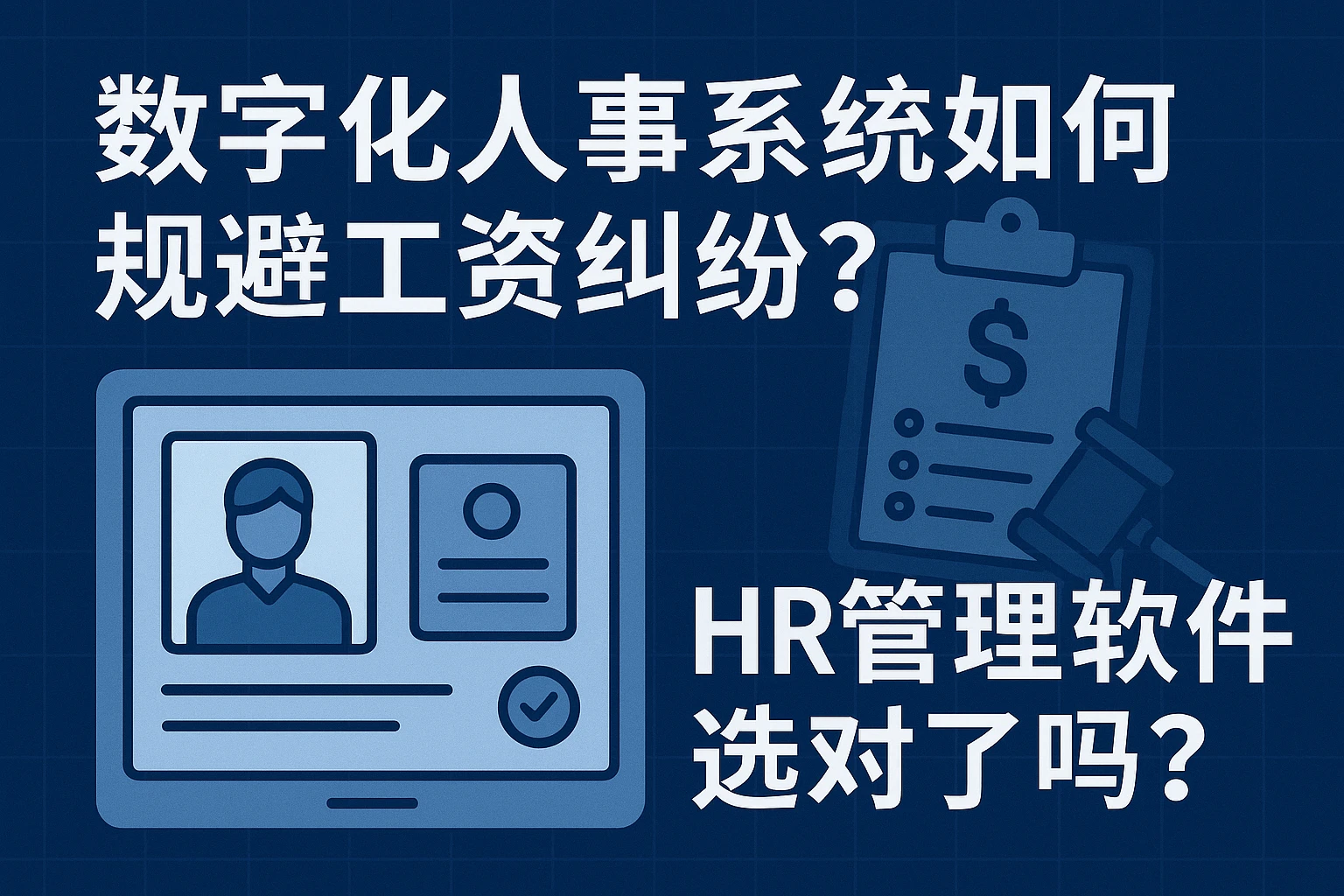 数字化人事系统如何规避工资纠纷？HR管理软件选对了吗？