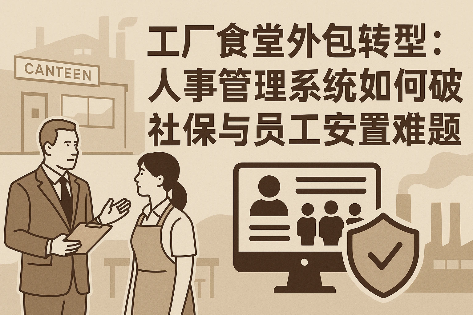 工厂食堂外包转型：人事管理系统如何破解社保与员工安置难题？
