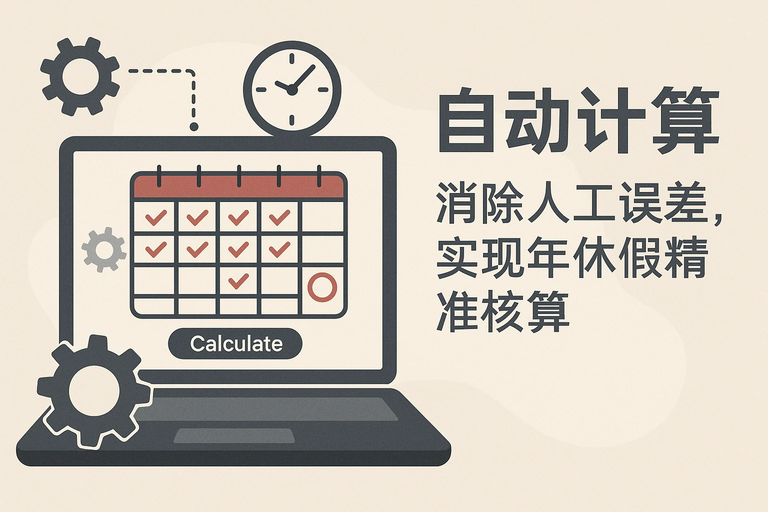2. 自动计算：消除人工误差，实现年休假精准核算