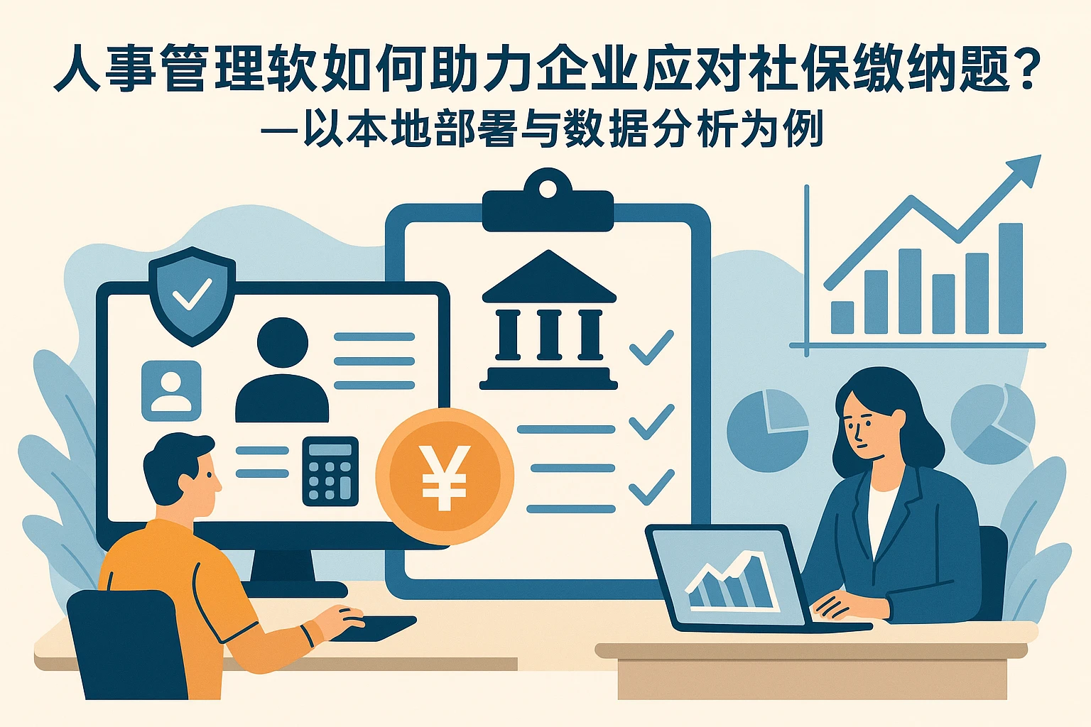 人事管理软件如何助力企业应对社保缴纳难题？——以本地部署与数据分析为例