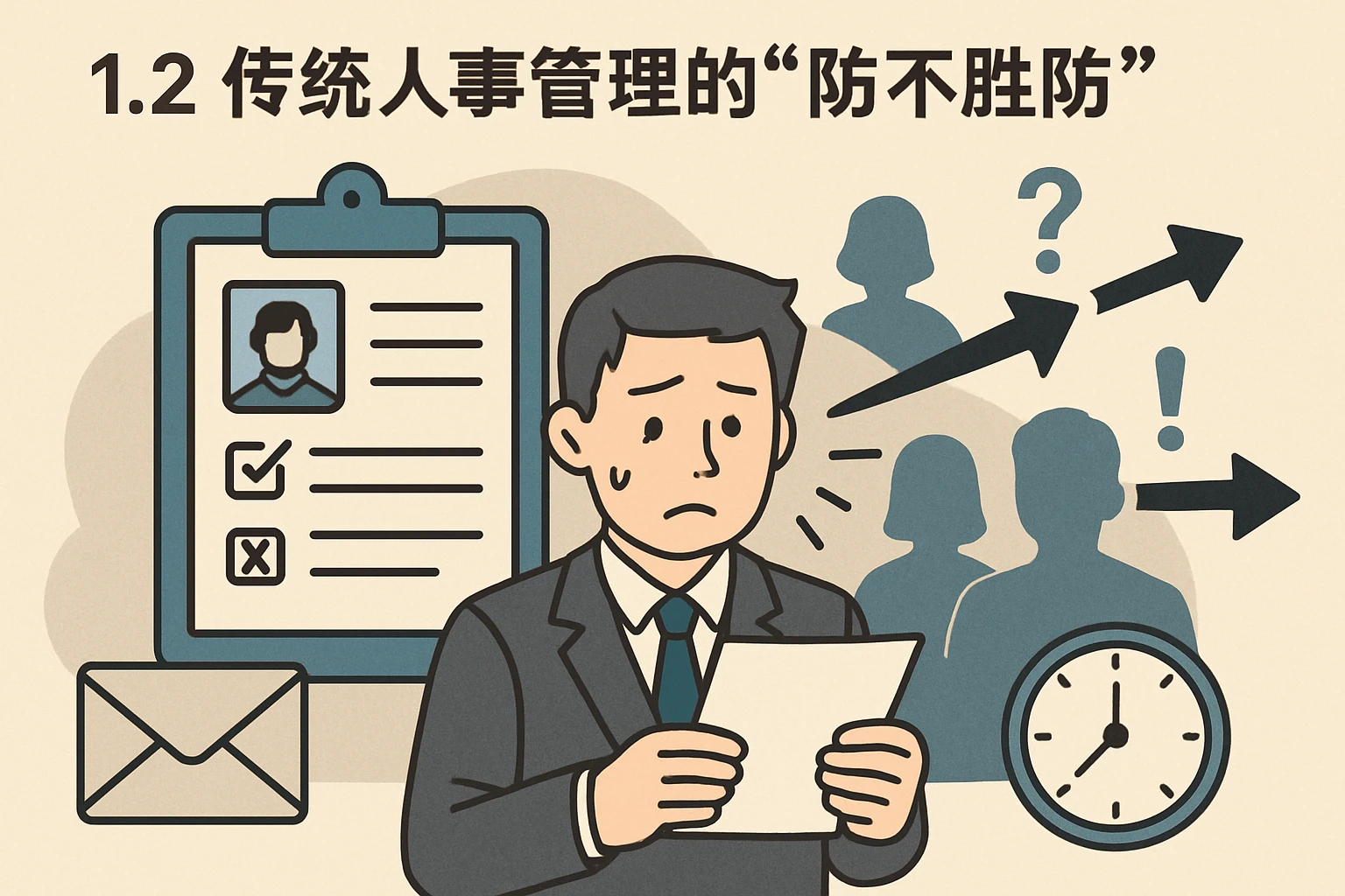 1.2 传统人事管理的“防不胜防”