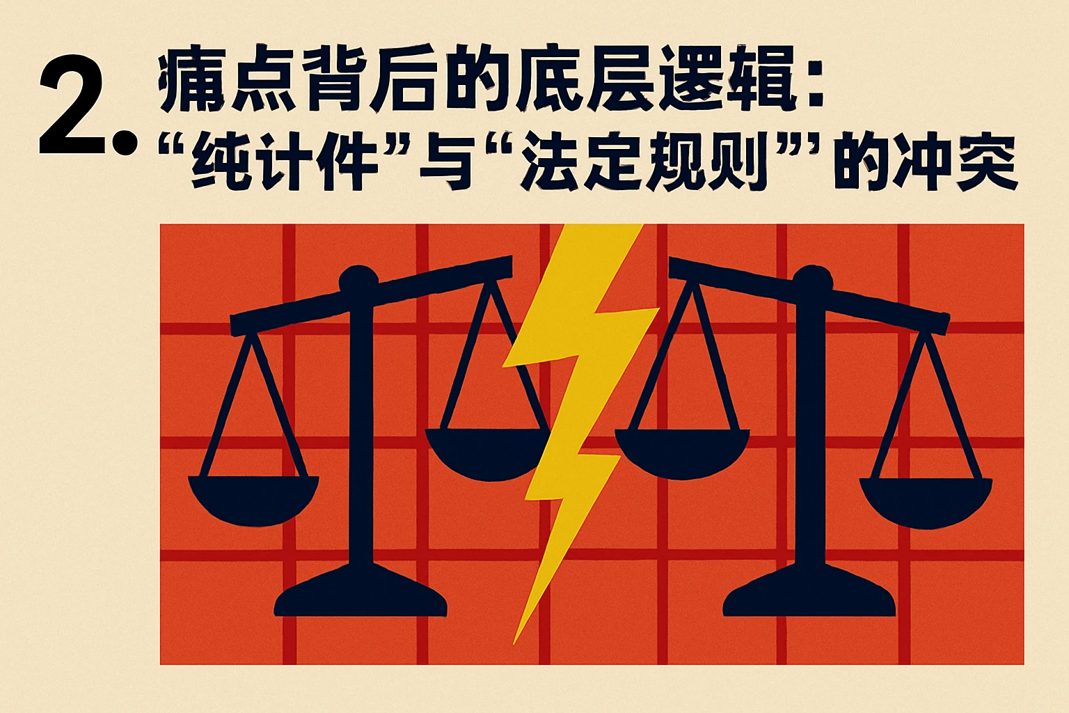 2. 痛点背后的底层逻辑：“纯计件”与“法定规则”的冲突