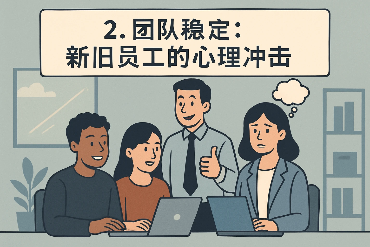 2. 团队稳定：新旧员工的心理冲击