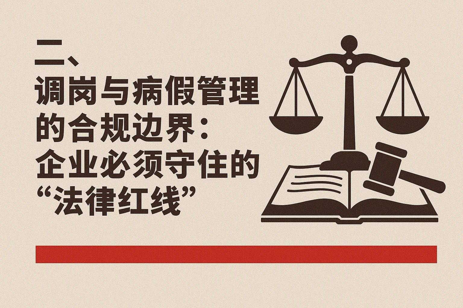 二、调岗与病假管理的合规边界：企业必须守住的“法律红线”