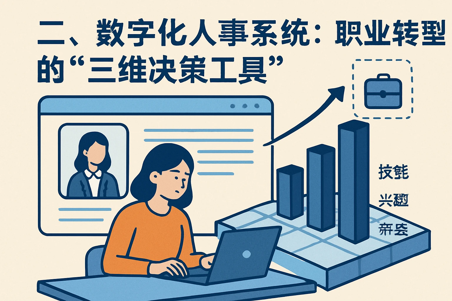 二、数字化人事系统:职业转型的“三维决策工具”
