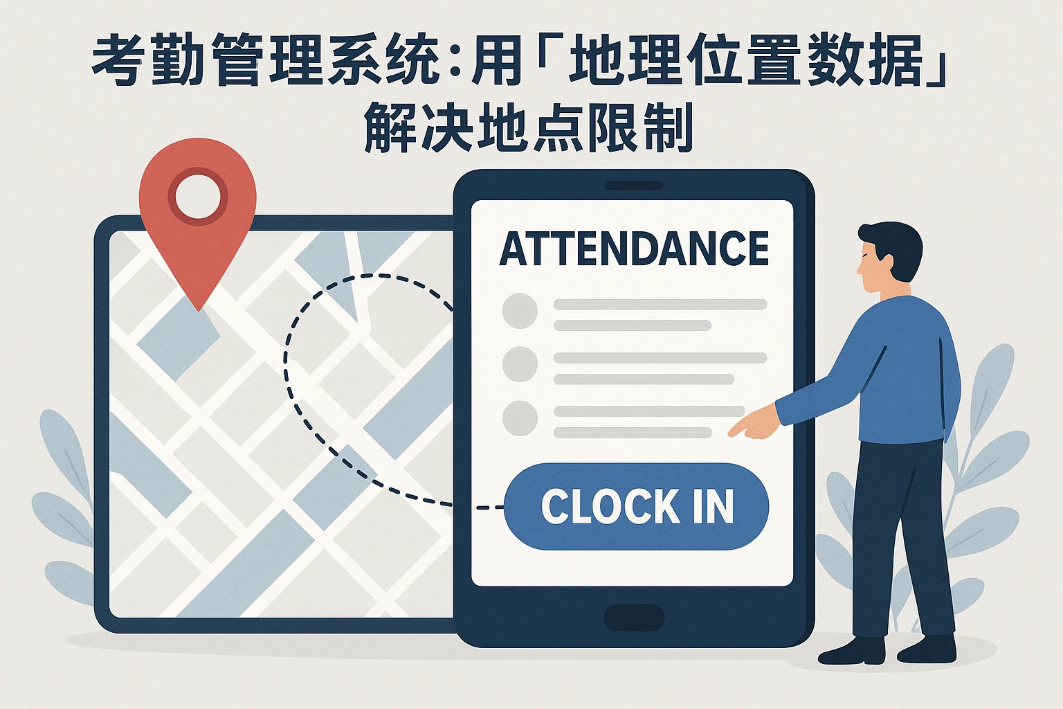 2. 考勤管理系统：用“地理位置数据”解决地点限制