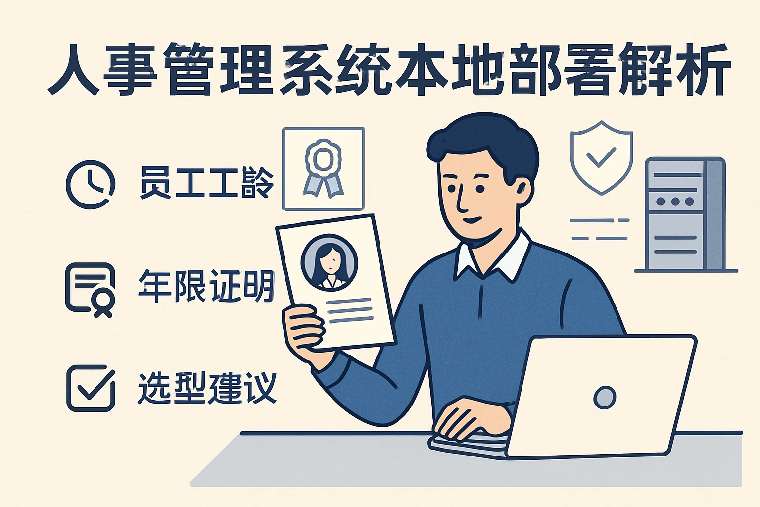 人事管理系统本地部署解析：员工工龄、年限证明和选型建议