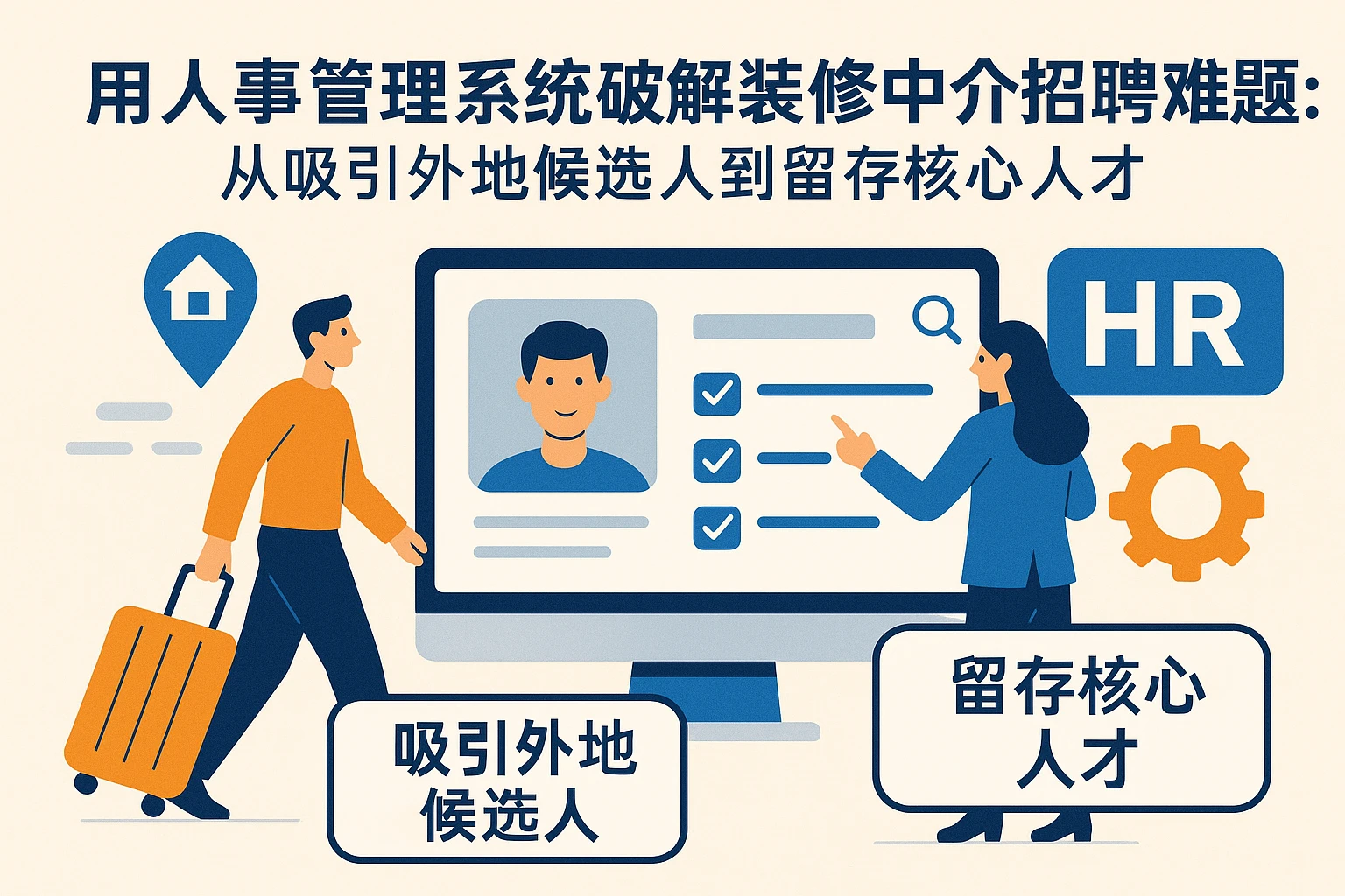 用人事管理系统破解装修中介招聘难题：从吸引外地候选人到留存核心人才