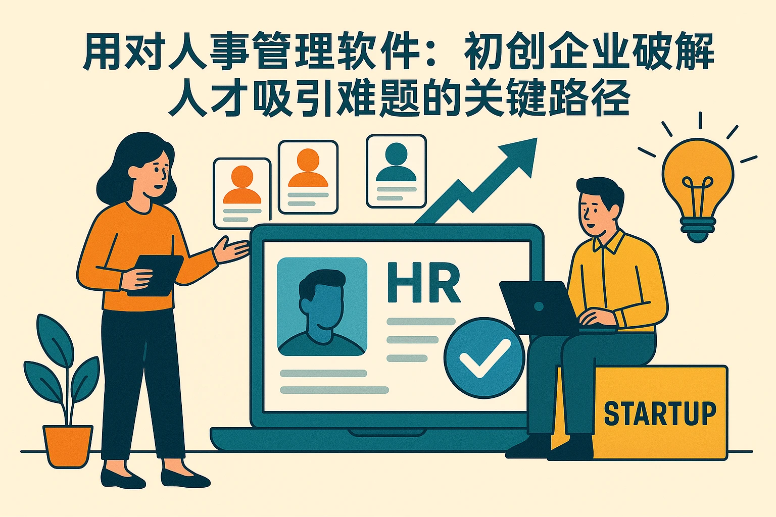 用对人事管理软件：初创企业破解人才吸引难题的关键路径