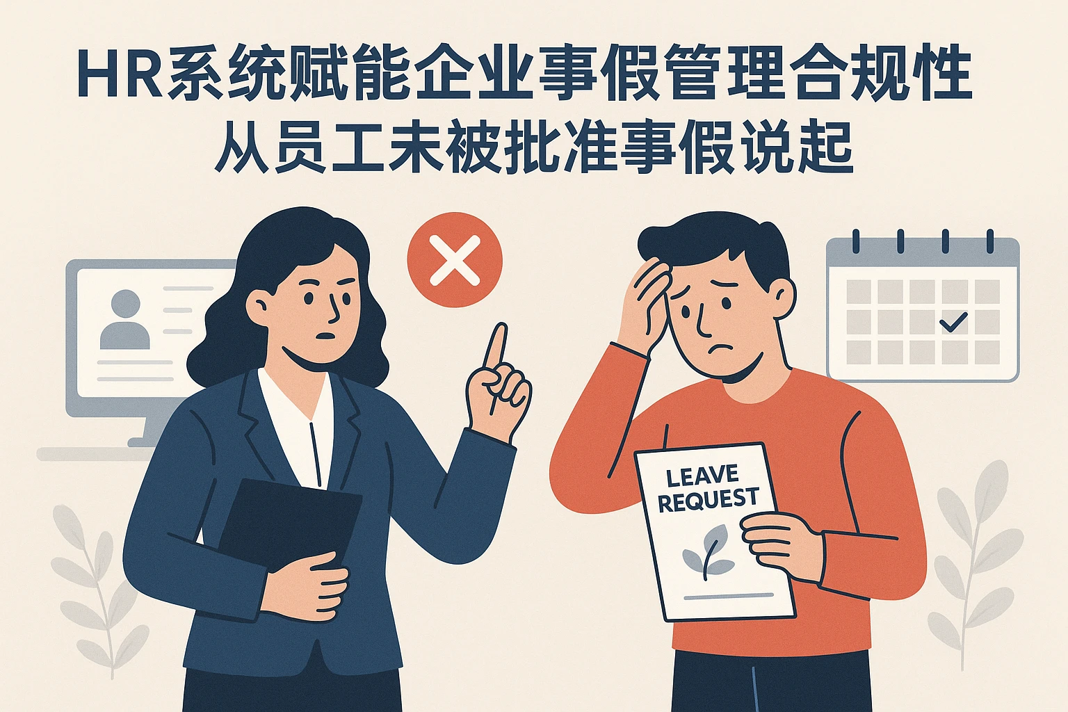 HR系统赋能企业事假管理合规性：从员工未被批准事假说起