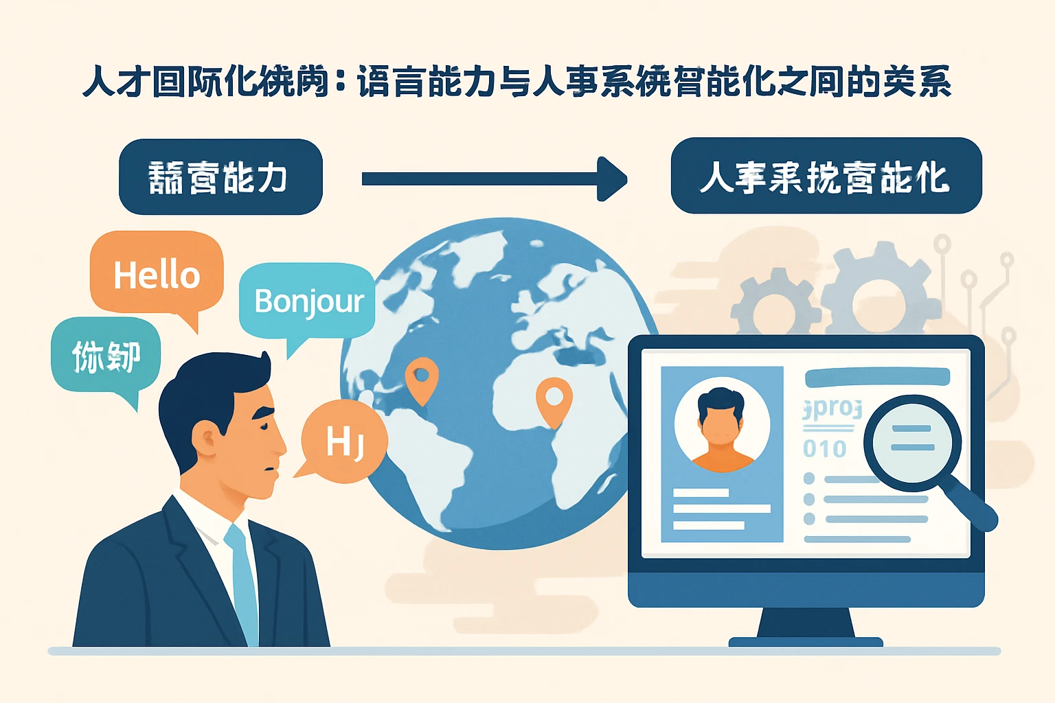 人才国际化视角：语言能力与人事系统智能化之间的关系