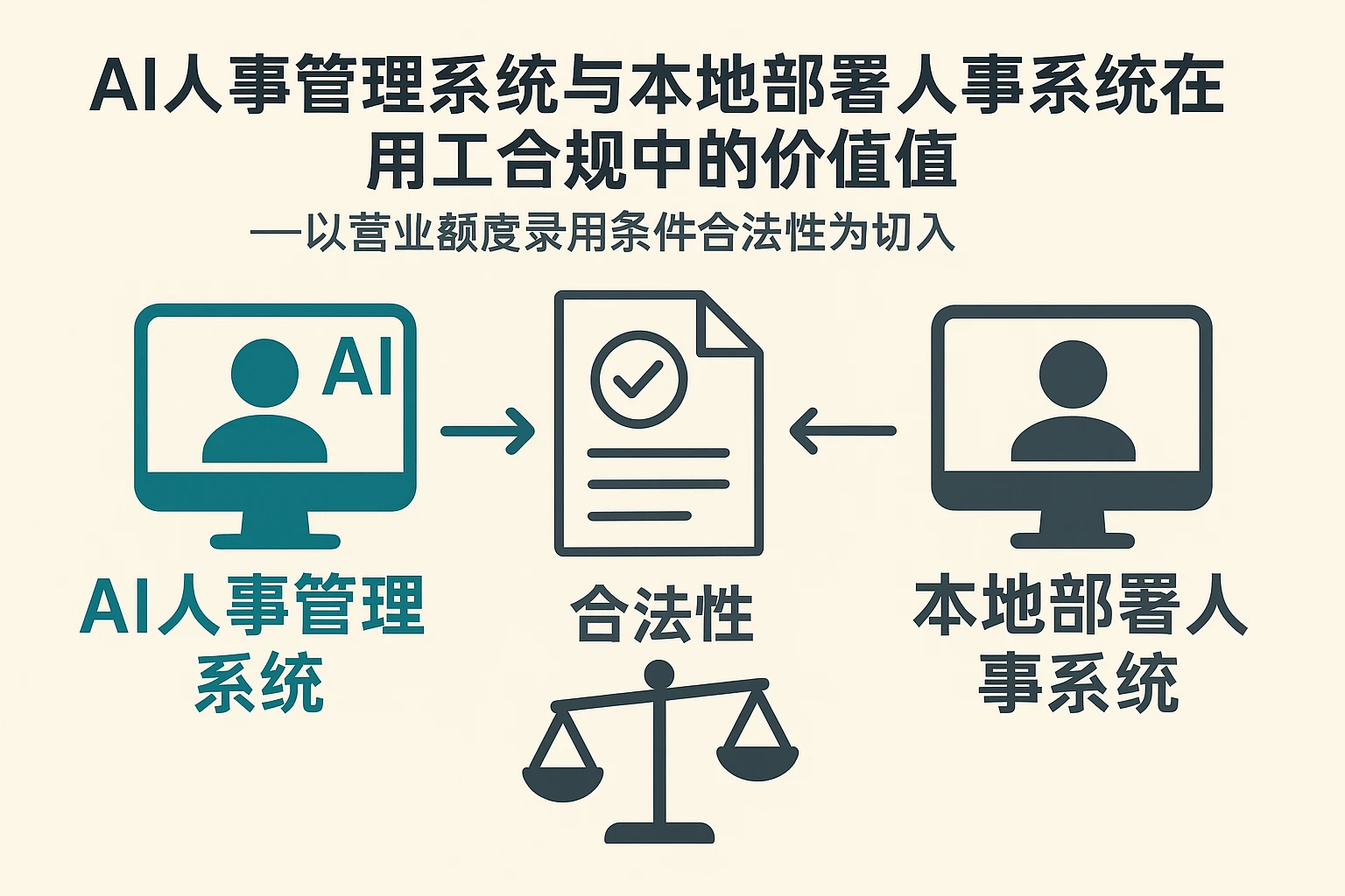 AI人事管理系统与本地部署人事系统在用工合规中的价值——以营业额度录用条件合法性为切入