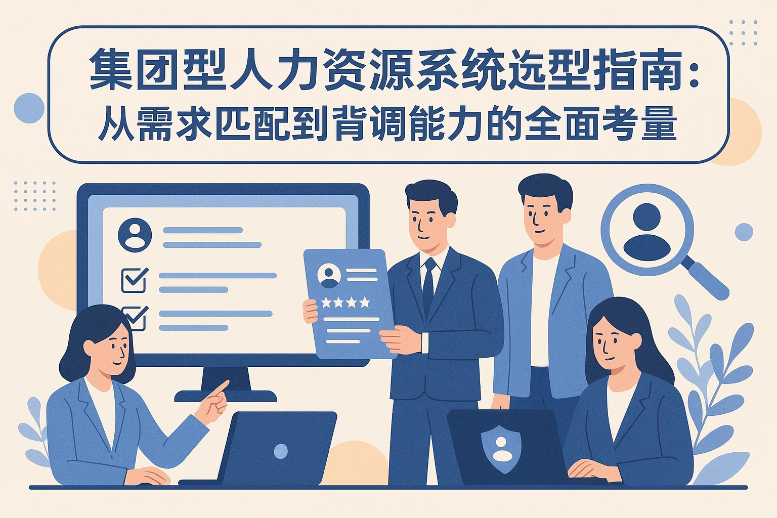 集团型人力资源系统选型指南：从需求匹配到背调能力的全面考量