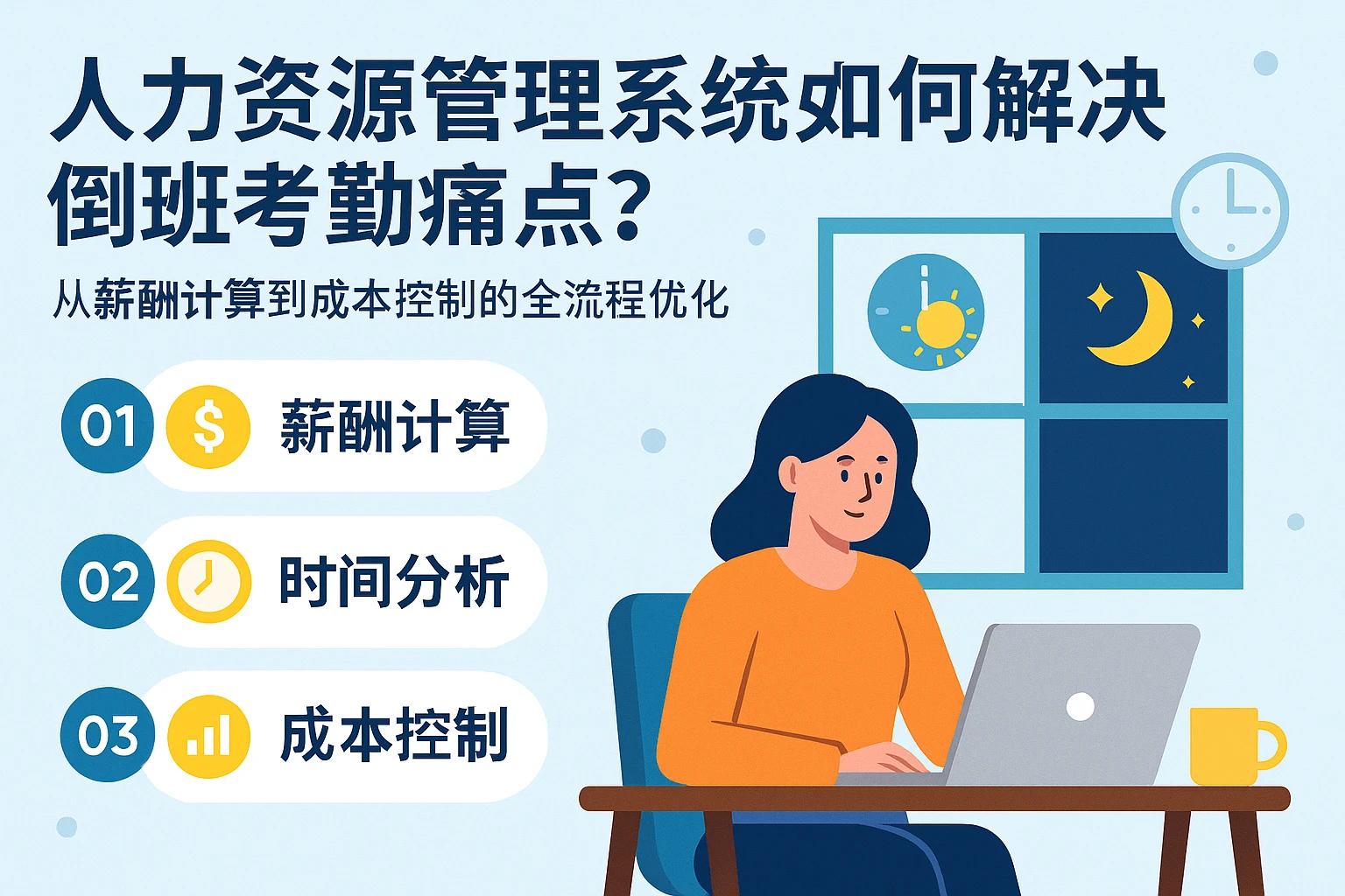 人力资源管理系统如何解决倒班考勤痛点？从薪酬计算到成本控制的全流程优化