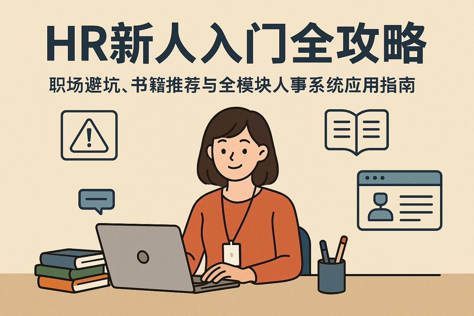 HR新人入门全攻略:职场避坑、书籍推荐与全模块人事系统应用指南