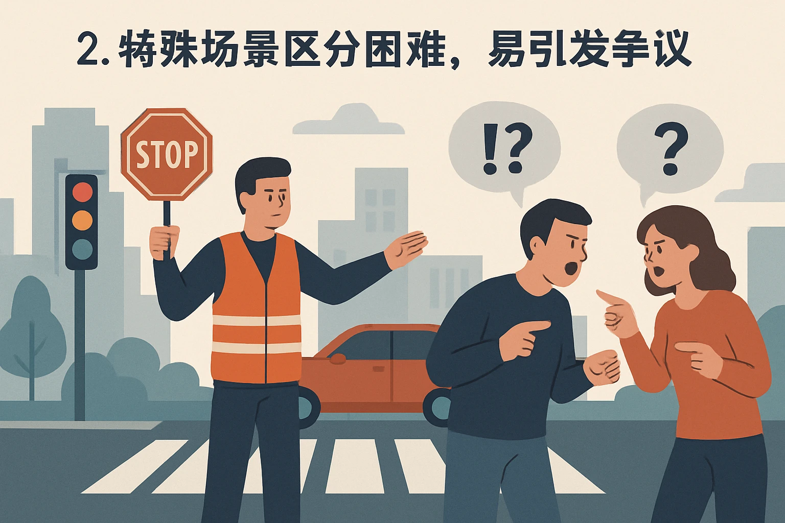 2. 特殊场景区分困难，易引发争议