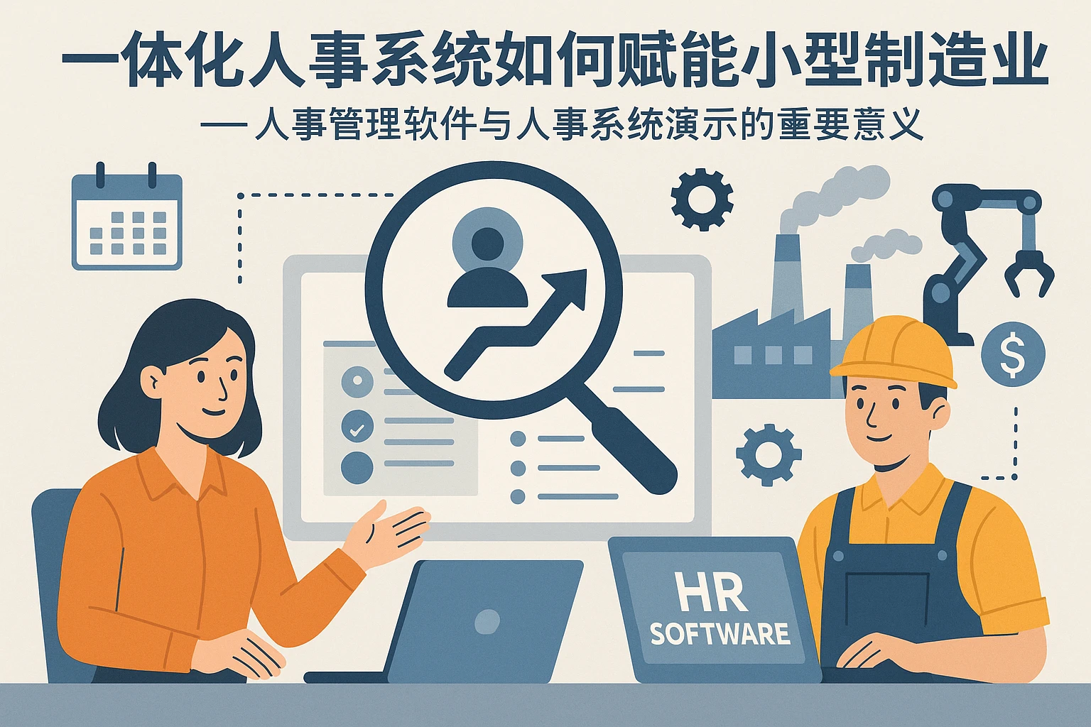 一体化人事系统如何赋能小型制造业企业——人事管理软件与人事系统演示的重要意义