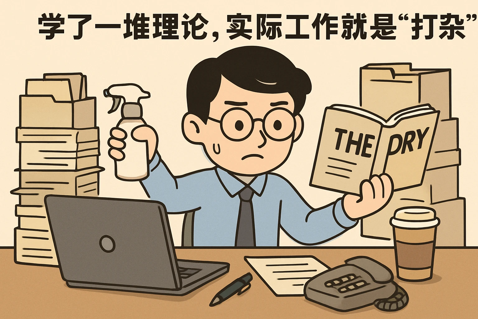 2. 学了一堆理论，实际工作就是“打杂”