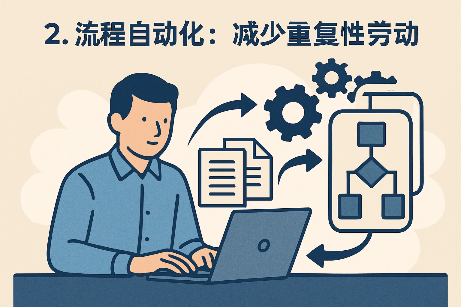 2. 流程自动化：减少重复性劳动