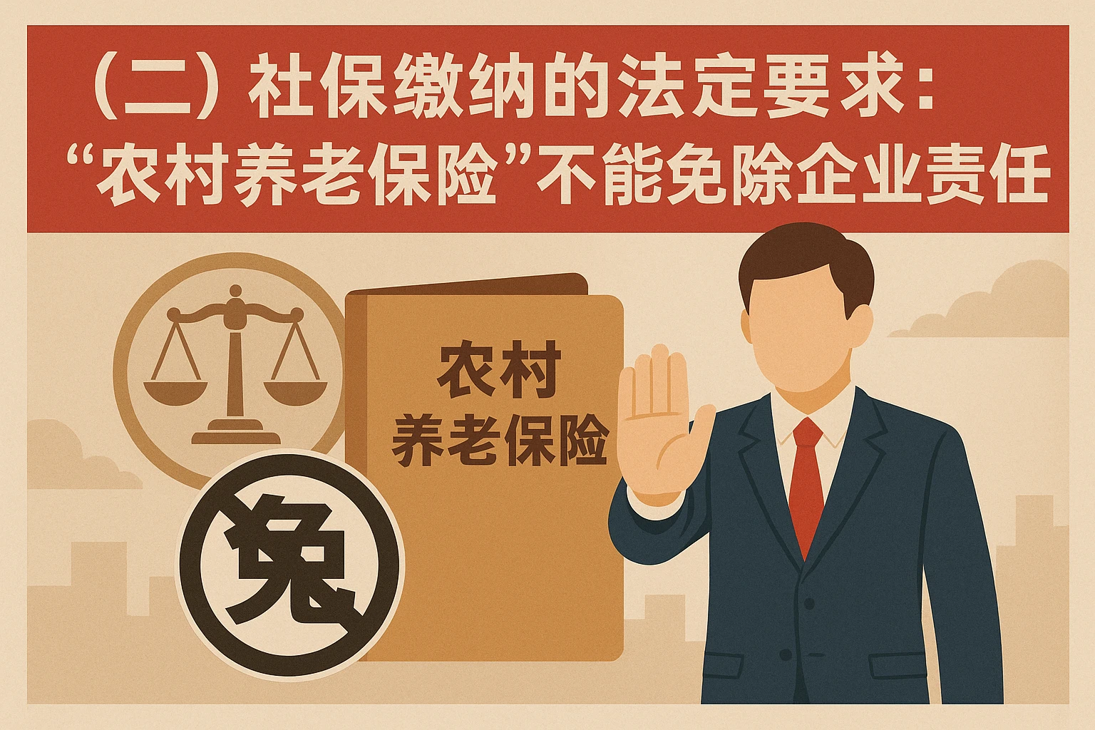 （二）社保缴纳的法定要求：“农村养老保险”不能免除企业责任