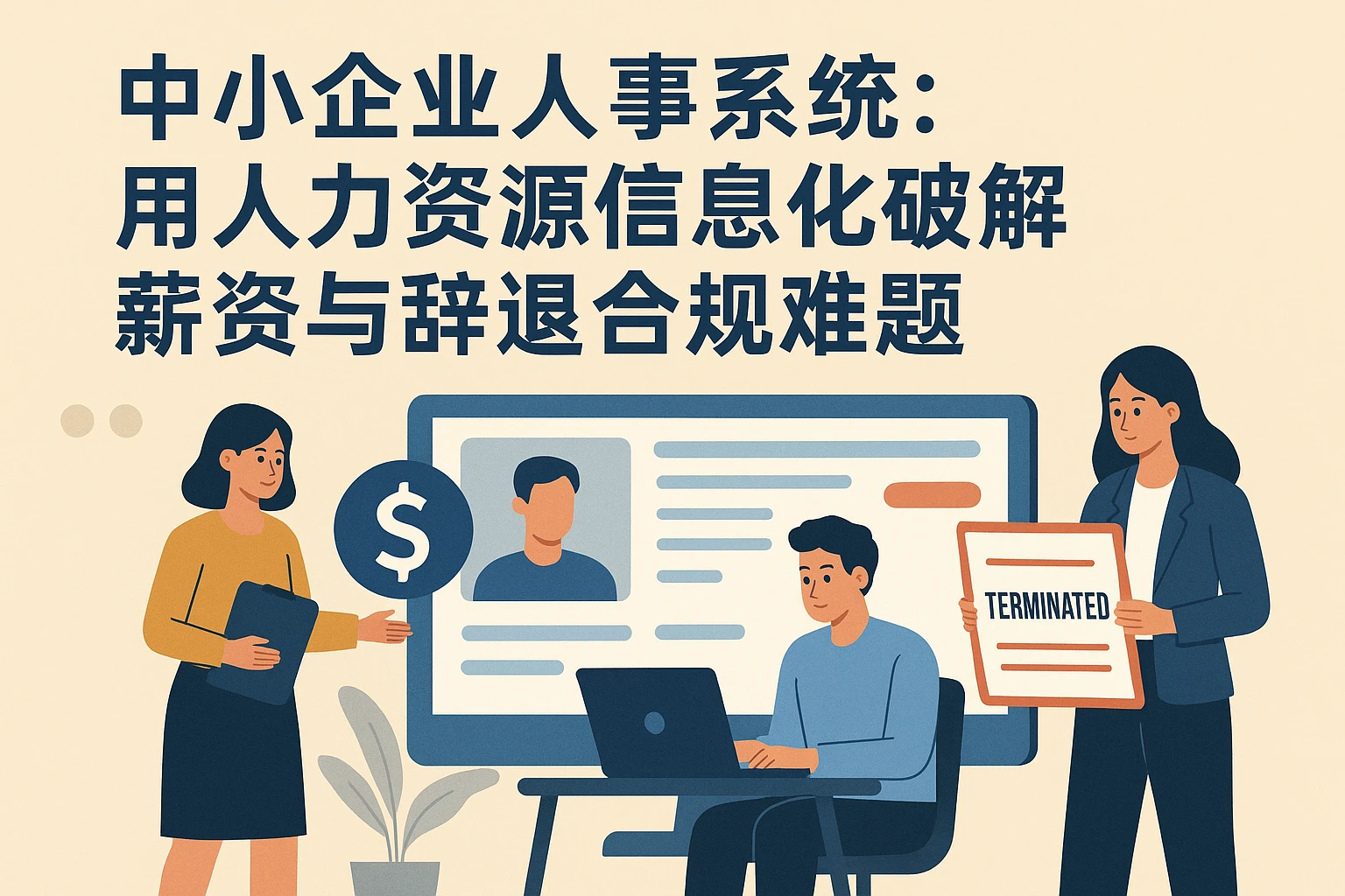 中小企业人事系统：用人力资源信息化破解薪资与辞退合规难题