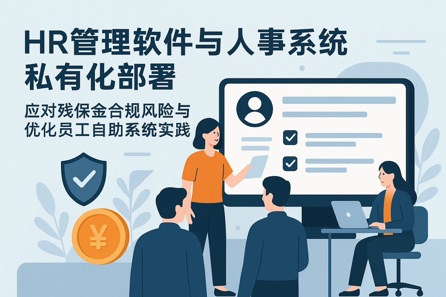 HR管理软件与人事系统私有化部署：应对残保金合规风险与优化员工自助系统实践