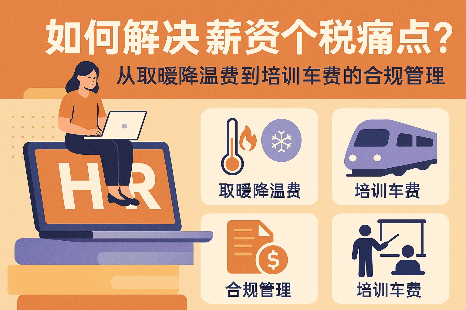 人力资源系统如何解决薪资个税痛点？从取暖降温费到培训车费的合规管理