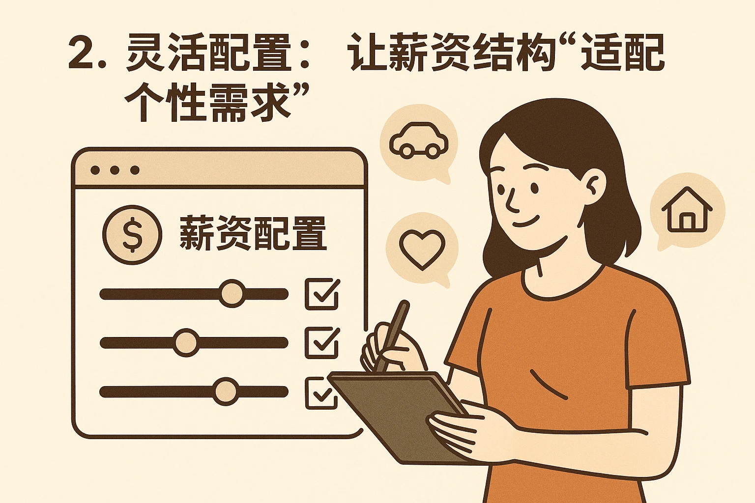 2. 灵活配置：让薪资结构“适配个性需求”
