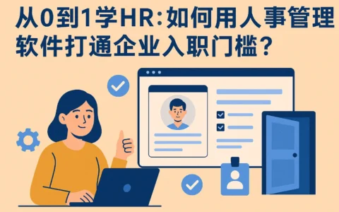 从0到1学HR：如何用人事管理软件打通企业入职门槛？