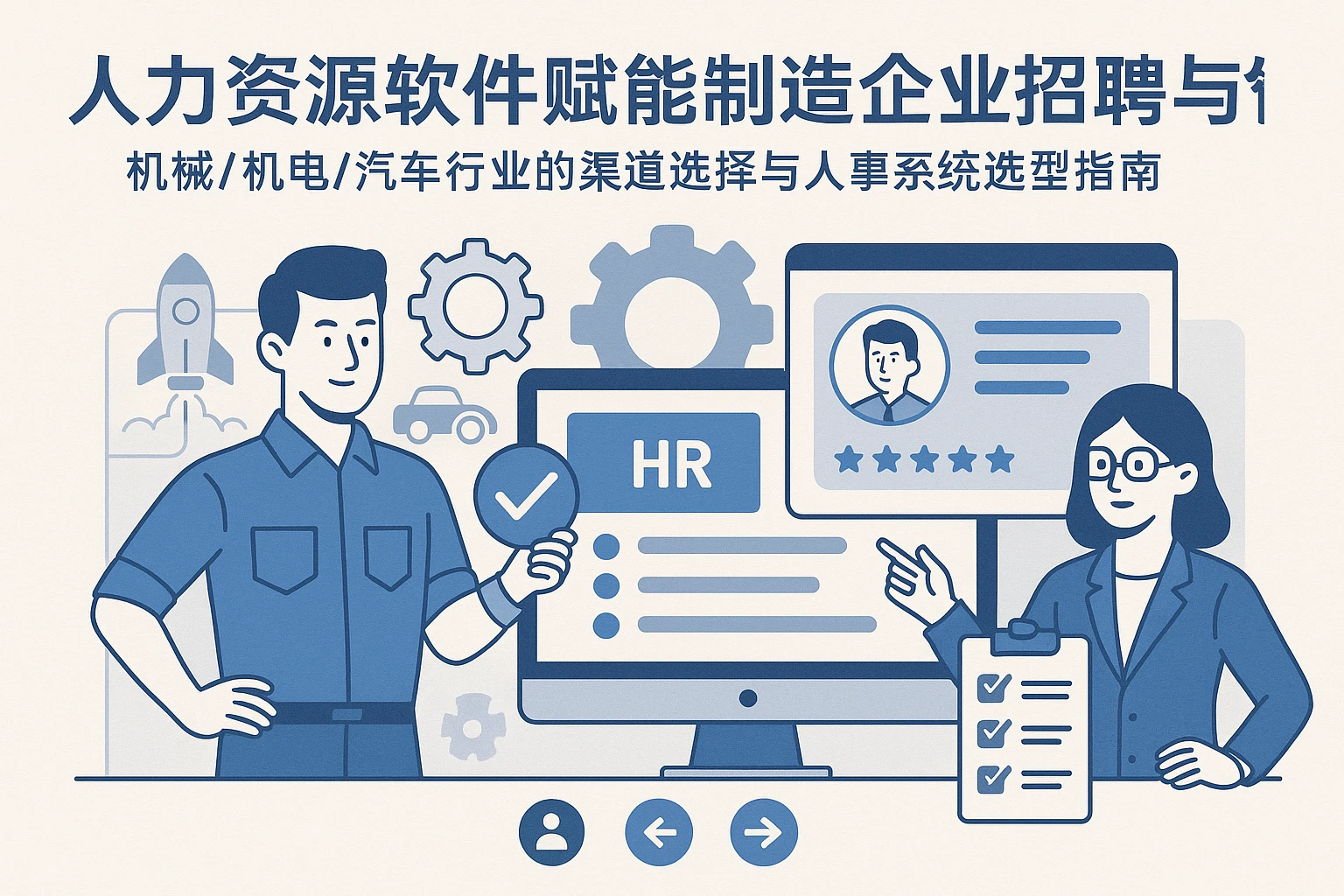 人力资源软件赋能制造企业招聘与管理：机械/机电/汽车行业的渠道选择与人事系统选型指南