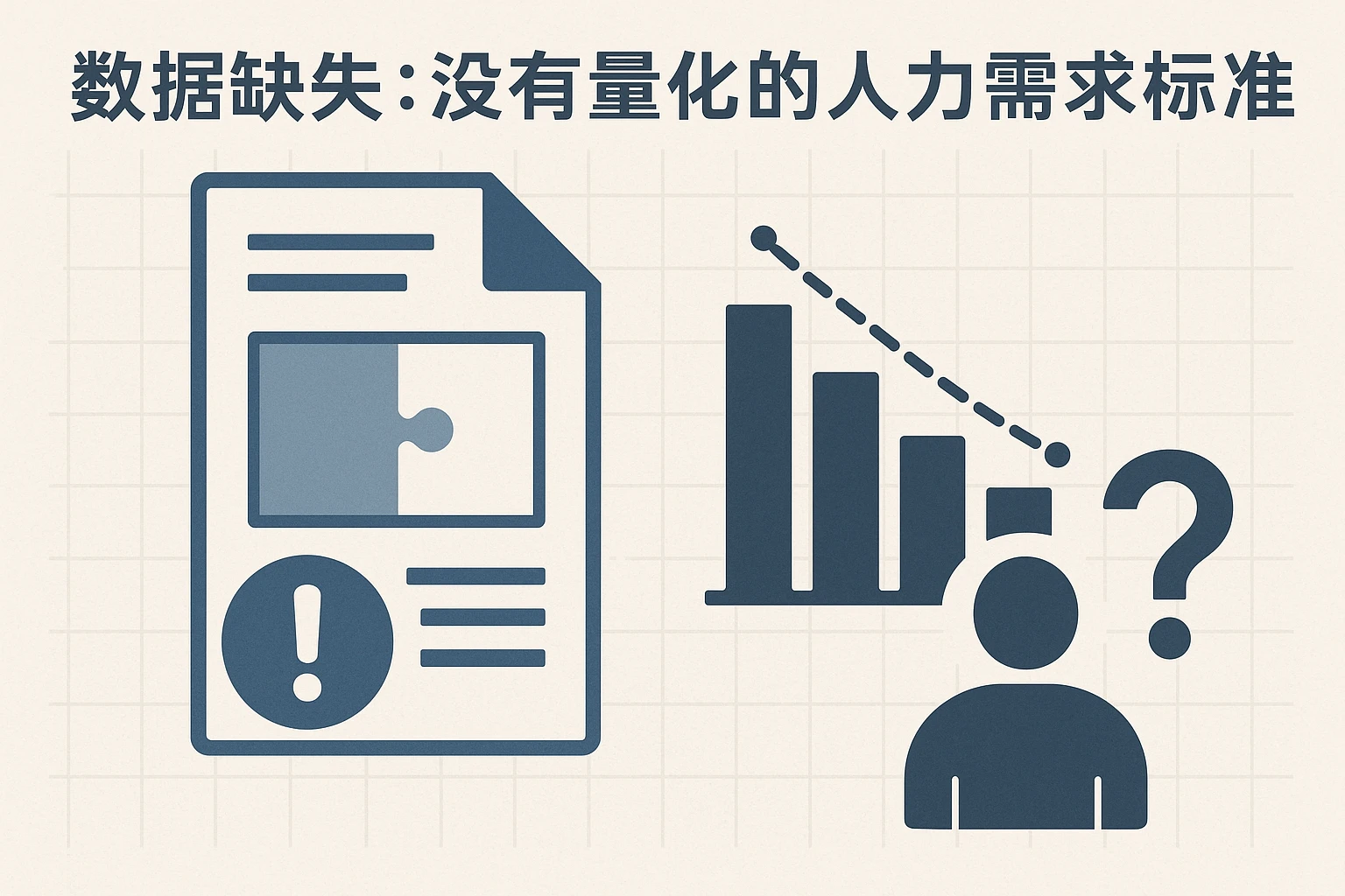 2. 数据缺失：没有量化的人力需求标准