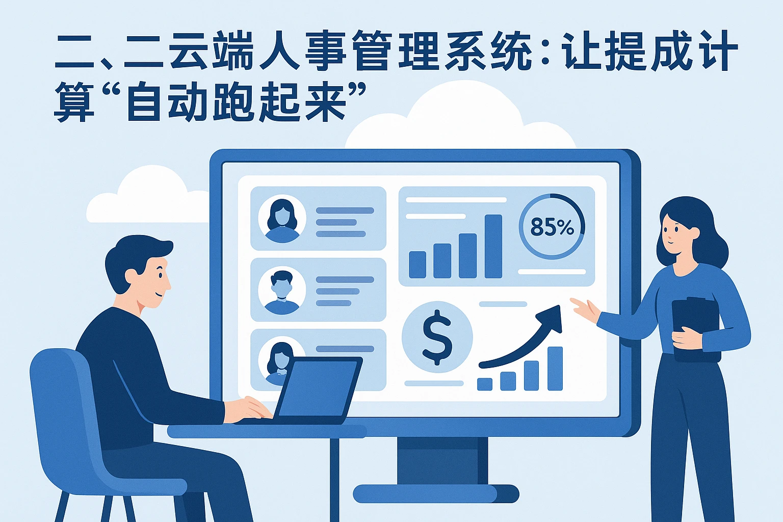 二、云端人事管理系统：让提成计算“自动跑起来”