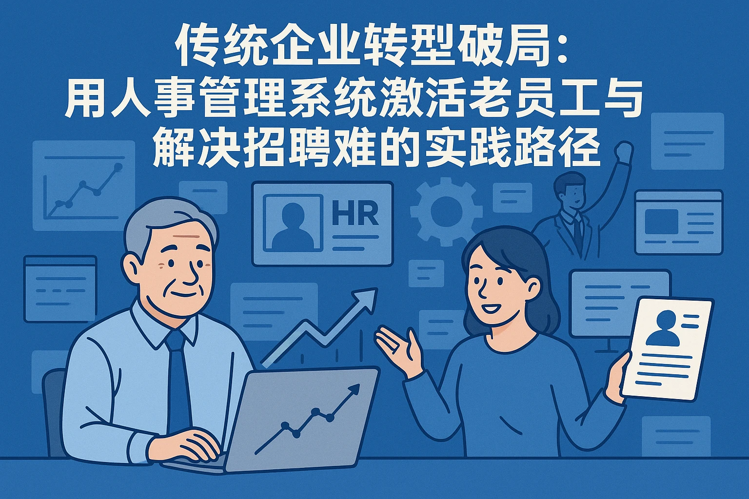 传统企业转型破局：用人事管理系统激活老员工与解决招聘难的实践路径