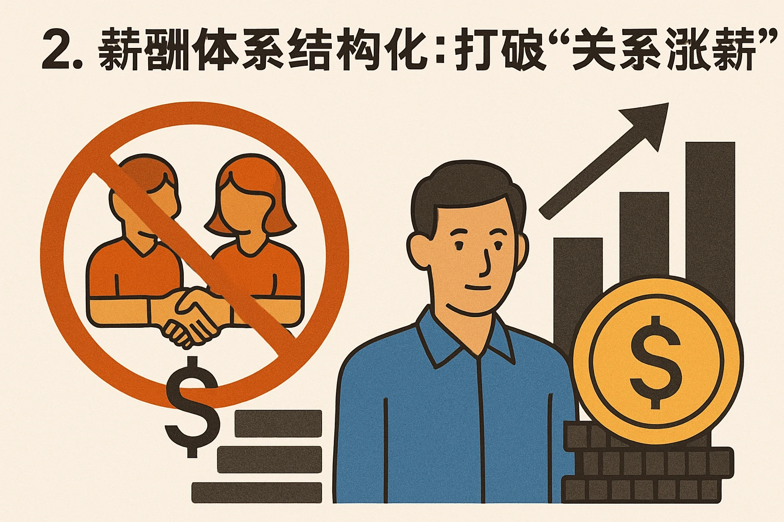 2. 薪酬体系结构化：打破“关系涨薪”
