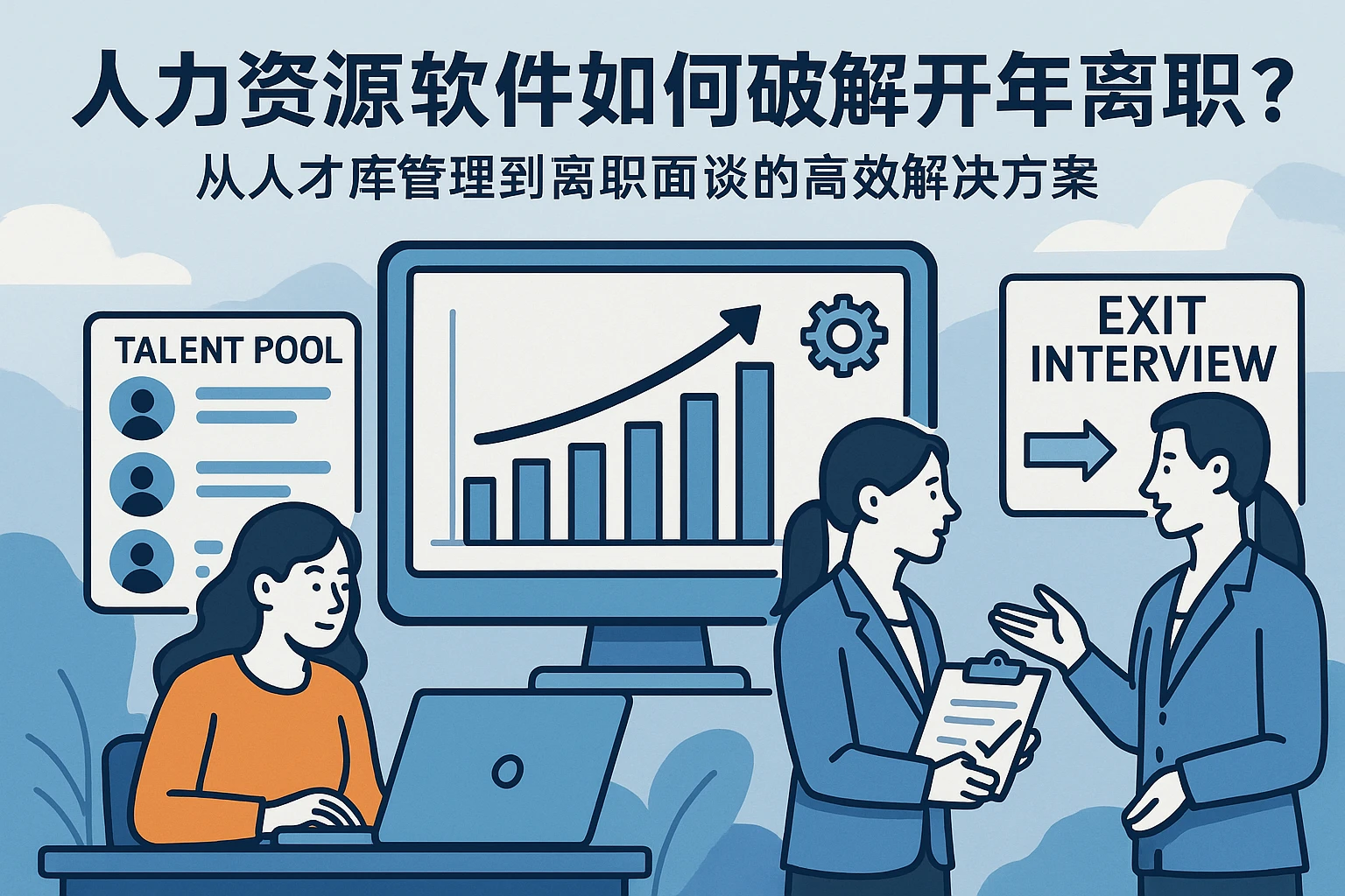 人力资源软件如何破解开年离职潮？从人才库管理到离职面谈的高效解决方案