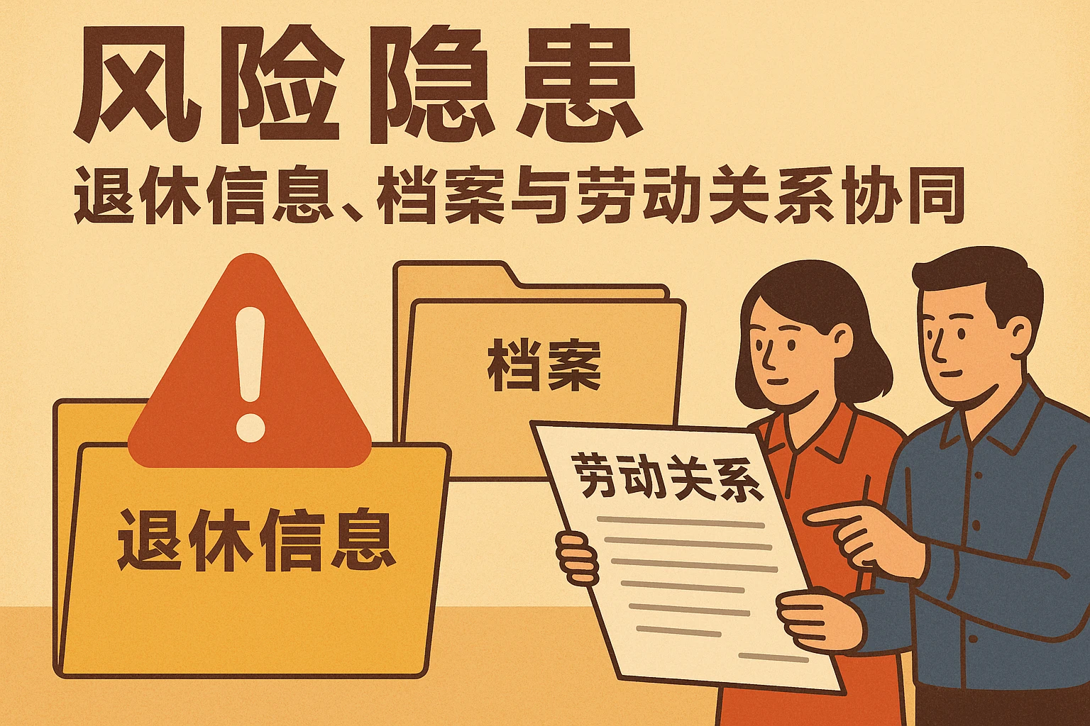 风险隐患：退休信息、档案与劳动关系协同