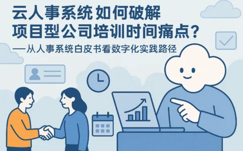 云人事系统如何破解项目型公司培训时间痛点？——从人事系统白皮书看数字化实践路径