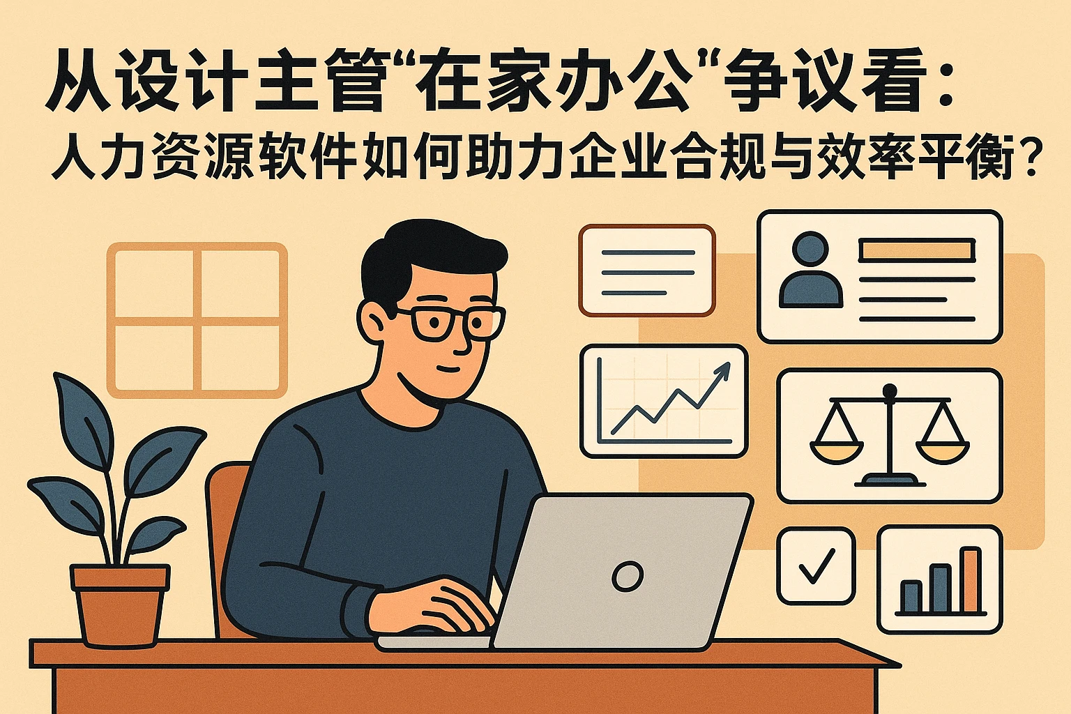 从设计主管“在家办公”争议看：人力资源软件如何助力企业合规与效率平衡？